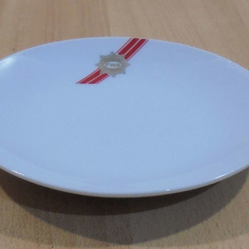 TWA Trans World Airlines old promotional ceramic plate used