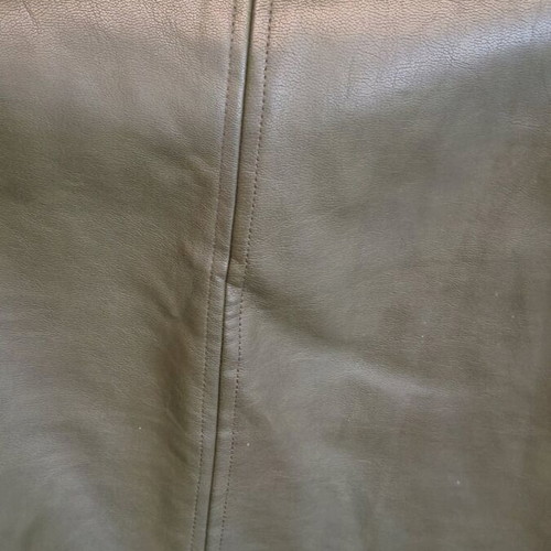 Primark mini leather skirt like new, olive, size 36