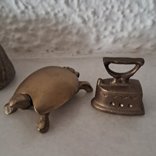 Brass miniatures like new, set of 6 pieces