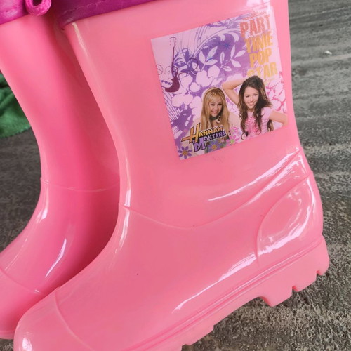 Παιδικές γαλότσες Hannah Montana καινούργιες, ροζ, μέγεθος 33