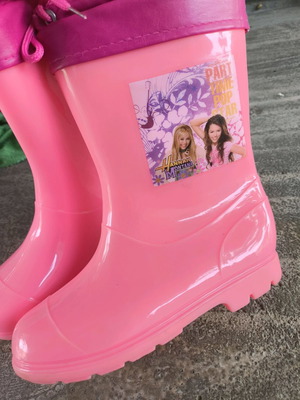 Παιδικές γαλότσες Hannah Montana καινούργιες, ροζ, μέγεθος 33