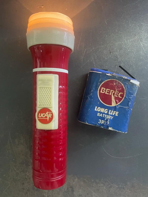Ucar flashlight and Berec battery used