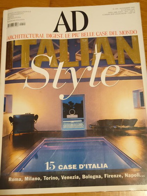 AD Italian Style magazine used, November 2005 issue