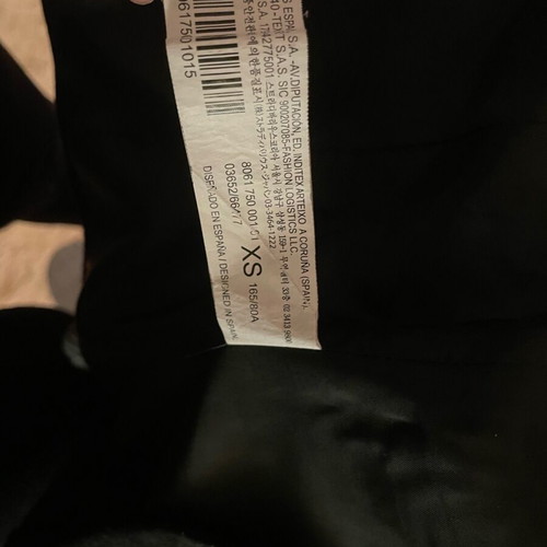 Black Stradivarius jacket like new, size XS