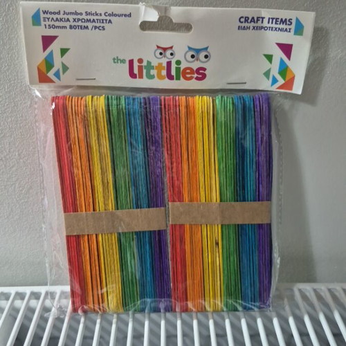 Colored sticks used
