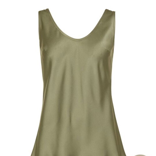 Lingerie top khaki used once, size M/L, designer Christina Kontova