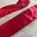 Satin red belt ziczac adjustable new