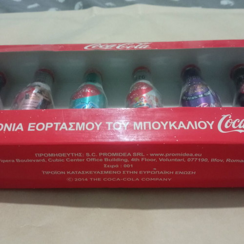Coca-Cola Mini Bottles 100 Years Collectible Set like new