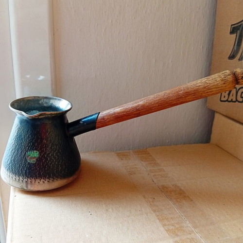 Decorative briki with wooden handle
