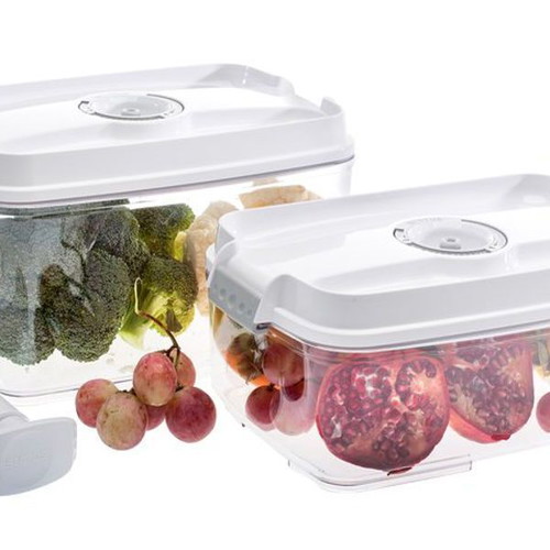 Status large vacuum food storage containers set, new, 5 pcs