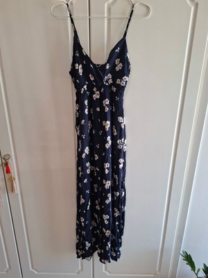 J.Stars Blue Floral Maxi Dress L/XL New with Adjustable Straps