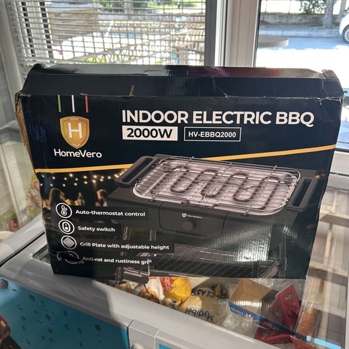 HomeVero Electric BBQ 2000W new, unused in original packaging