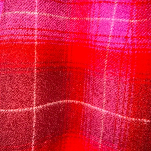 Escada Sport wool checked skirt used in red and fuchsia tones