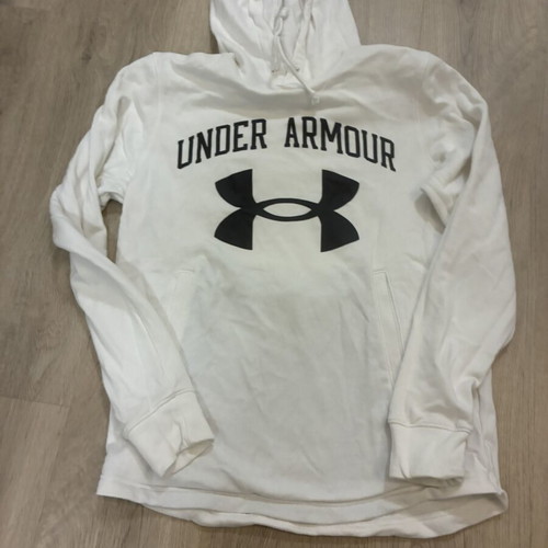 Under Armour white hoodie, size S