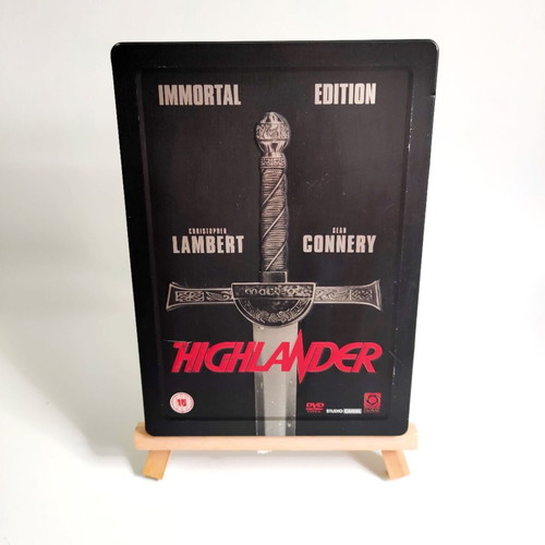 Highlander Immortal Edition Steelbook used, 2 DVD discs with English subtitles