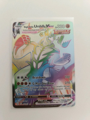 Pokémon Single Strike Urshifu Vmax and School Girl cards like new