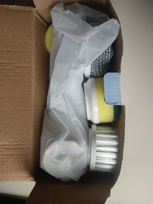 5-in-1 Wireless Electric Cleaning Brush new, IPX7 Waterproof, USB Charging, White