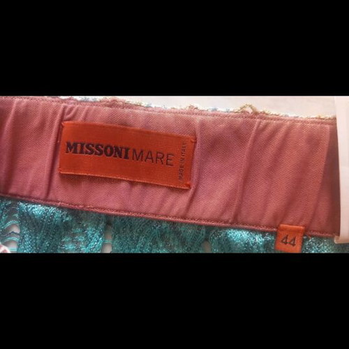 Missoni pareo skirt like new, turquoise, size M