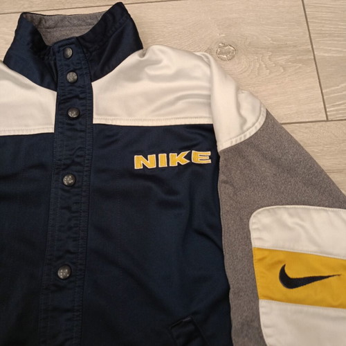 Nike Retro Sports Jacket used, 90s heritage style, XS, multicolor gray