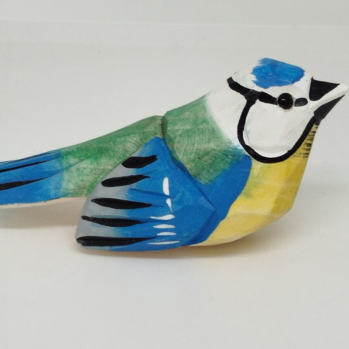 Handmade wooden bird new, painted with bright colors