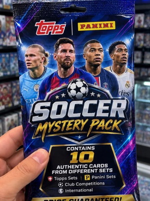 Topps/Panini Soccer Mystery Pack, 10 κάρτες