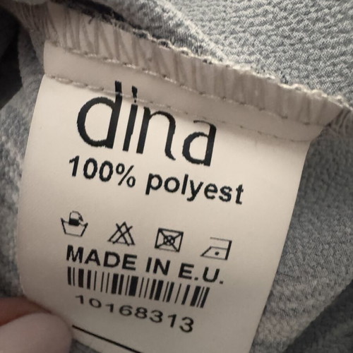 Dina blouse beige and black with lace, like new, size XXL