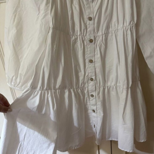 Zara white mini dress in poplin
