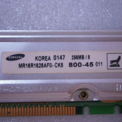 2x256MB RIMM 800MHz RAM modules Kingston and Samsung