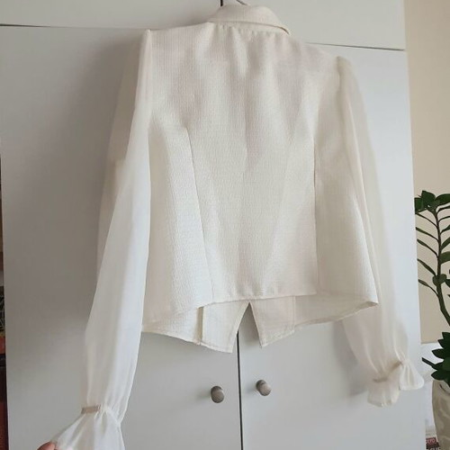 Blouse with buttons new, ecru, size L