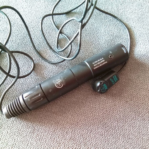 Professional contact microphone AKG C411 like new with XLR phantom power adapter