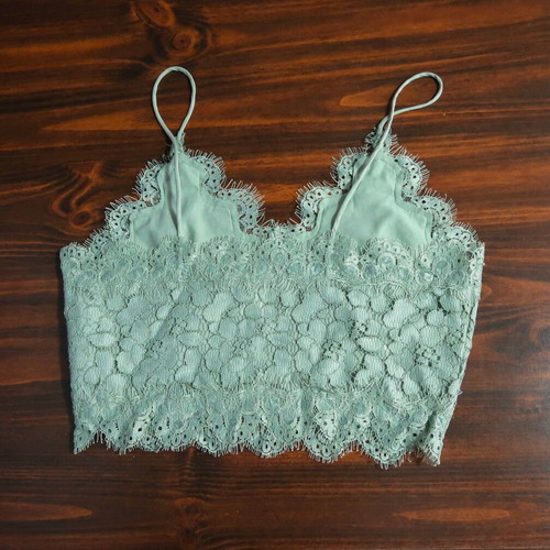 Lace top H&M mint color size Medium like new