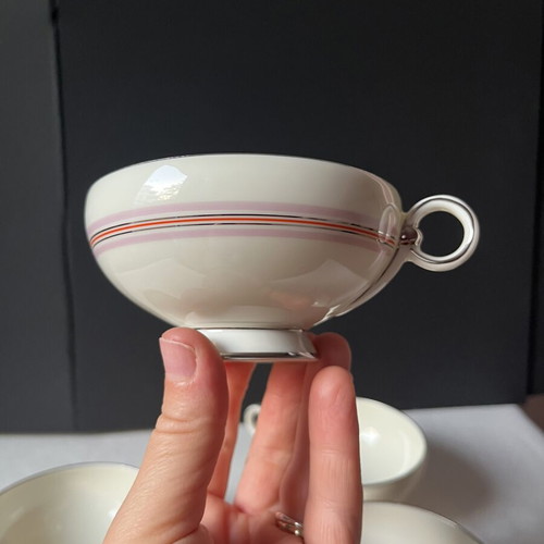 Pirkenhammer vintage porcelain tea cups set of 4 like new