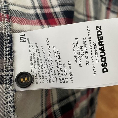 Dsquared2 hybrid shirt-jacket XXL made of 100% cotton, like new