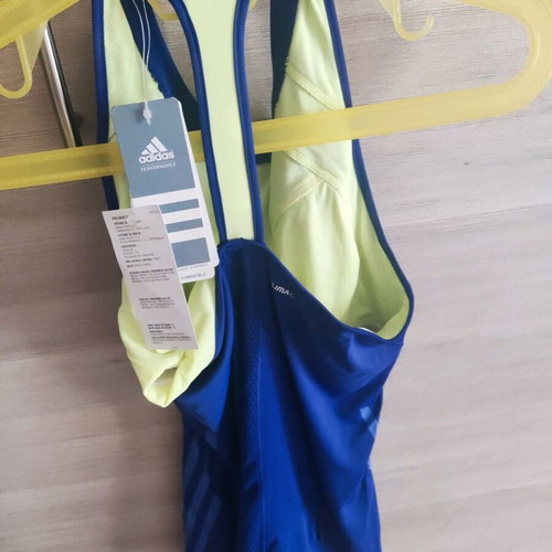 Adidas blue women's sleeveless sports top size M new