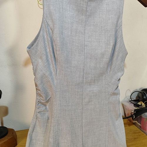 Bershka Mini Dress with Pleats Used, Gray