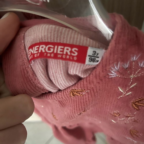 Energiers corduroy dress dark pink like new for 2-3 years old