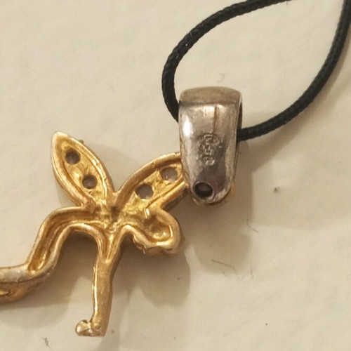 Gold-plated silver necklace new