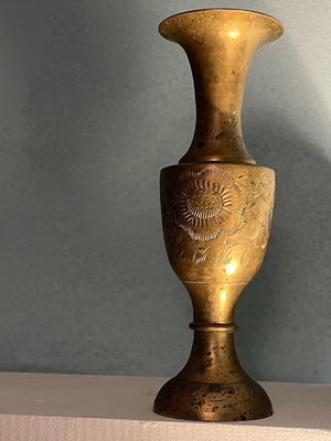 Vintage brass vase used from India