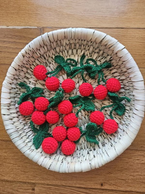 Crocheted cherry like new