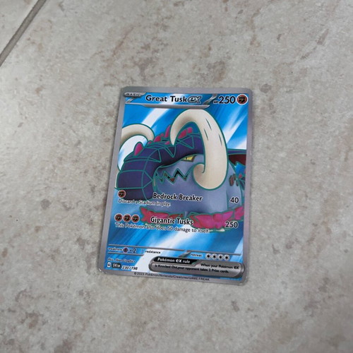 Pokemon card very rare Great Tusk new