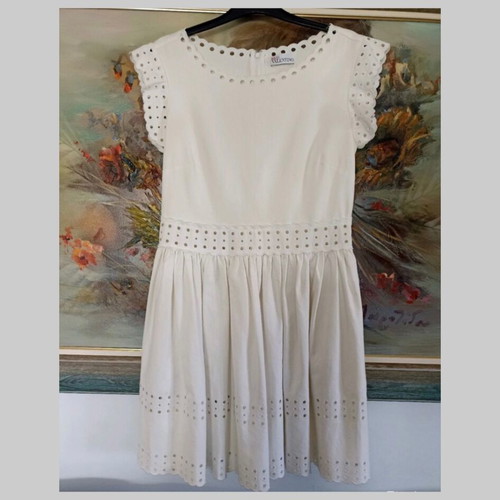 Red Valentino dress white like new, size 42 Italian