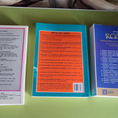 Pamissos Economic & Tax Books set