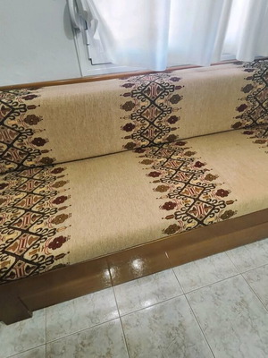 Cabinet sofa like new with drawer and double bed
