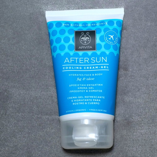 Apivita After Sun Cooling Cream-Gel for Face & Body 100ml new