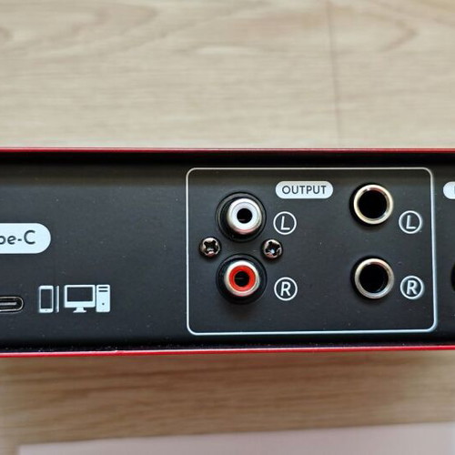 USB audio interface 2-in-2-out 32-bit/384kHz DSP 48V new, home studio