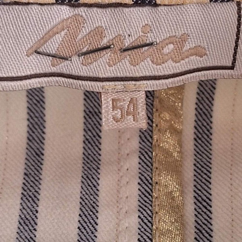 MIA women's cotton striped jean-style jacket black white like new