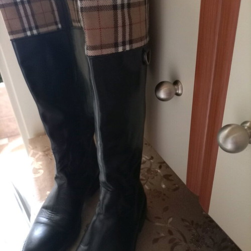 Rollini women's leather boots size 38 like new, black