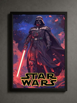 Star Wars framed poster 30x40cm new