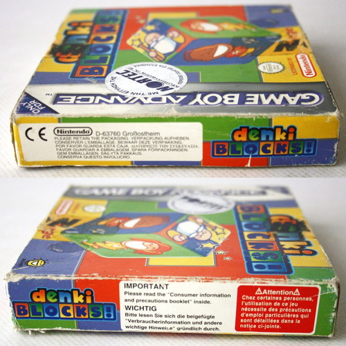 Nintendo Game Boy Advance Denki Blocks GBA game 2002 Nortec καινούργιο