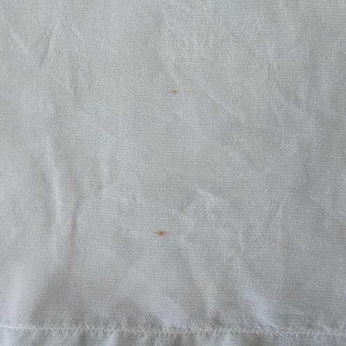 Vintage embroidered baby top used, crepe fabric, circa 1960
